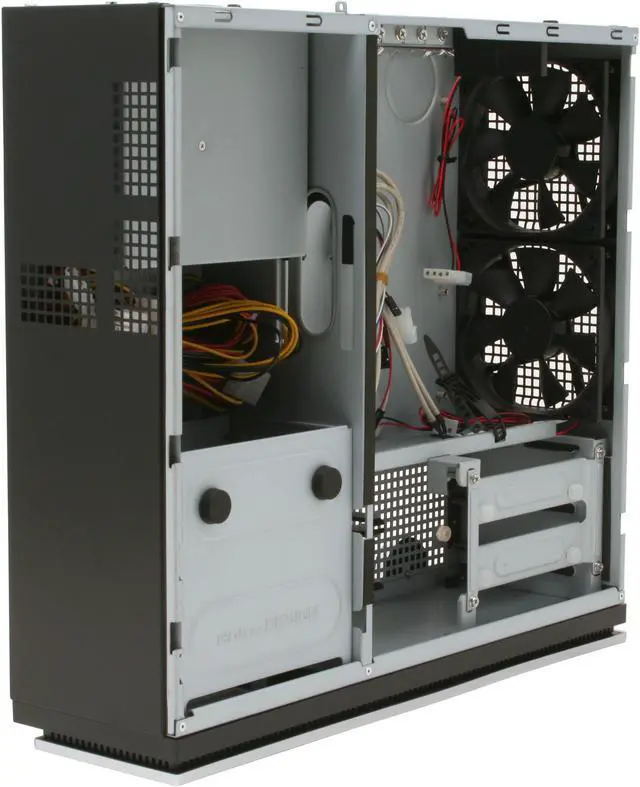Alt view image 8 of 13 - Antec Solution Series NSK2400 Black/Silver Steel Micro ATX Desktop Computer Case 380W ATX12V v2.0 Power Supply