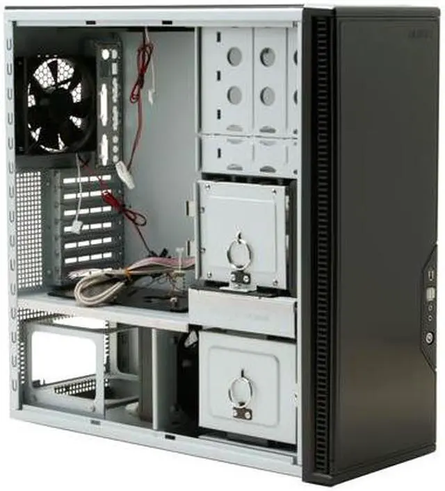 Alt view image 9 of 15 - Antec Performance One P180B Black 0.8mm cold rolled steel for durability through the majority of chassis
1.0mm cold rolled steel around the 4 x HDD area ATX Mid Tower Computer Case