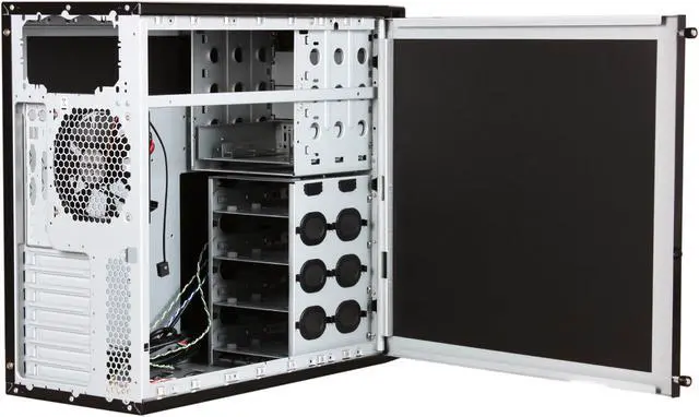 Alt view image 5 of 9 - Antec Solo Black/Silver Steel ATX Mid Tower Computer Case