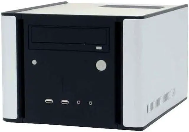 Alt view image 2 of 12 - Antec NSK1300 Black / Silver Aluminum / Plastic Micro ATX Desktop Computer Case 300W Power Supply