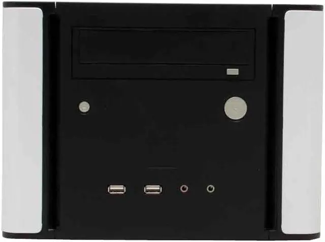 Alt view image 3 of 12 - Antec NSK1300 Black / Silver Aluminum / Plastic Micro ATX Desktop Computer Case 300W Power Supply
