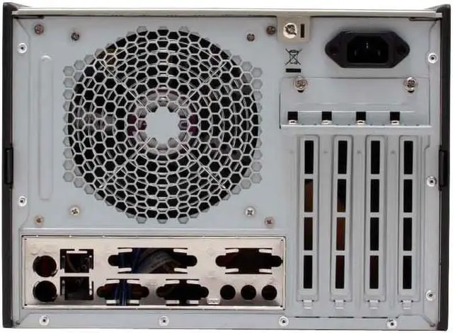 Alt view image 4 of 12 - Antec NSK1300 Black / Silver Aluminum / Plastic Micro ATX Desktop Computer Case 300W Power Supply