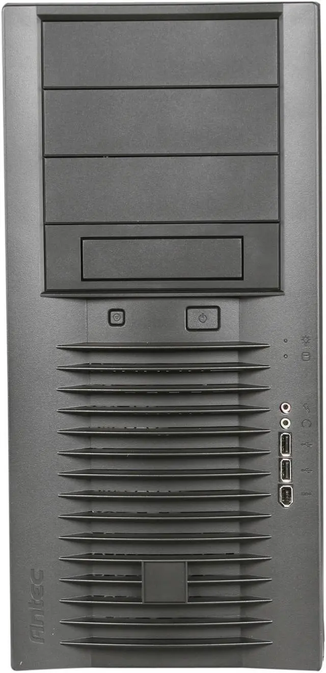 Alt view image 2 of 9 - Antec Atlas 550 Black Server Case w/ 550W Power Supply 4 (with one 5.25" to 3.5" adapter) External 5.25" Drive Bays