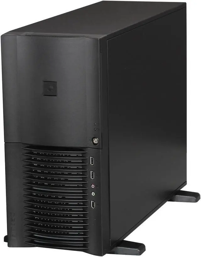 Alt view image 3 of 9 - Antec TITAN650 Black Steel Pedestal Server /Workstation Case w/ 650W Power Supply 4 x 5.25" (one with 5.25" to 3.5" adapter) External 5.25" Drive Bays