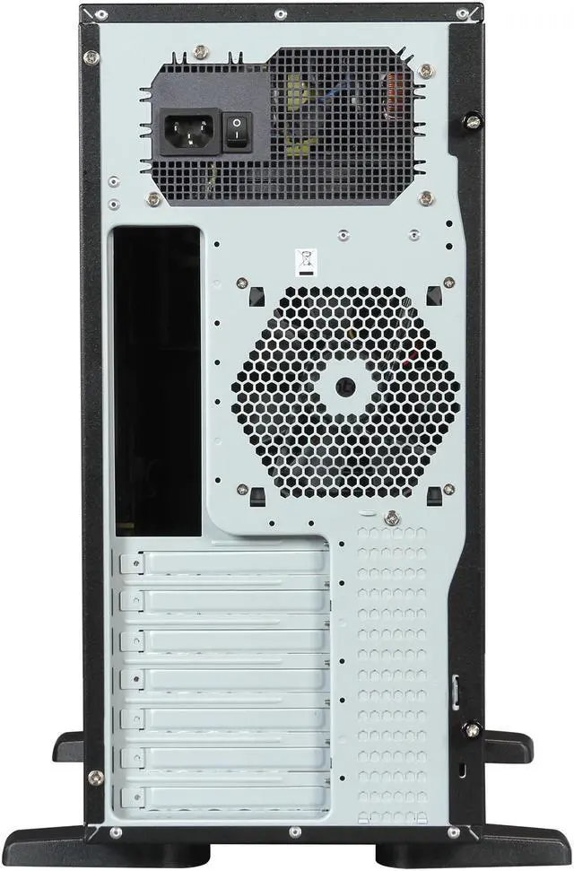 Alt view image 8 of 9 - Antec TITAN650 Black Steel Pedestal Server /Workstation Case w/ 650W Power Supply 4 x 5.25" (one with 5.25" to 3.5" adapter) External 5.25" Drive Bays