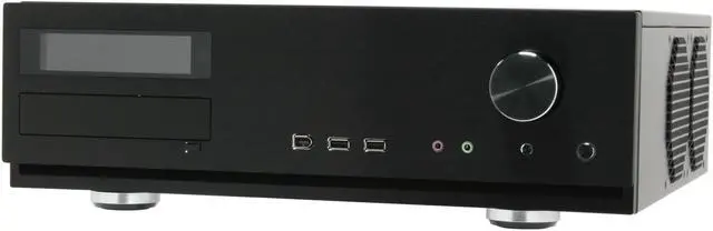 Alt view image 2 of 12 - Antec Aluminum Veris Fusion Black 430 Micro ATX Media Center / HTPC Case with IR receiver