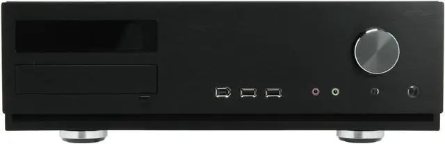 Alt view image 3 of 12 - Antec Aluminum Veris Fusion Black 430 Micro ATX Media Center / HTPC Case with IR receiver