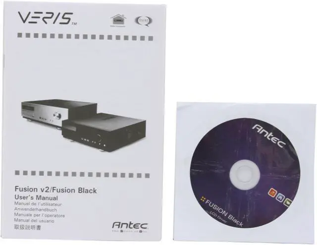 Alt view image 11 of 12 - Antec Aluminum Veris Fusion Black 430 Micro ATX Media Center / HTPC Case with IR receiver
