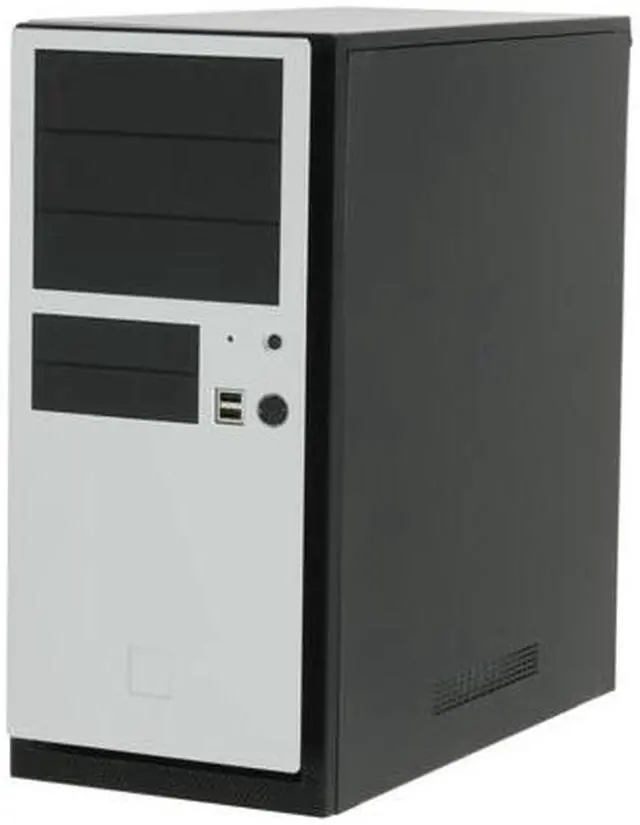 Alt view image 2 of 15 - Antec NSK4480 Black/ Silver 0.8mm cold-rolled steel construction ATX Mid Tower Computer Case 380W Power Supply