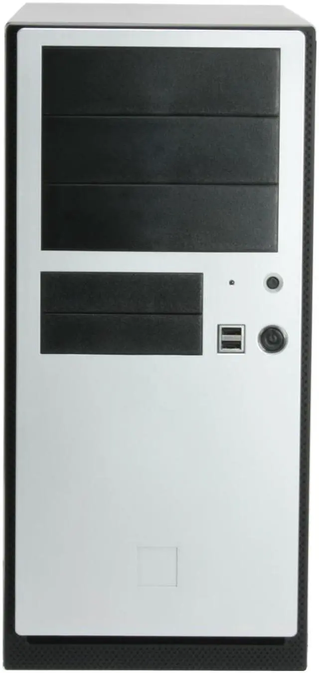 Alt view image 3 of 15 - Antec NSK4480 Black/ Silver 0.8mm cold-rolled steel construction ATX Mid Tower Computer Case 380W Power Supply