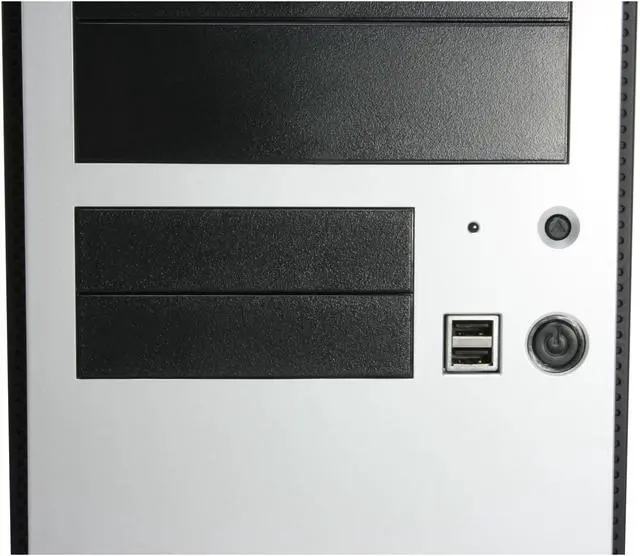 Alt view image 4 of 15 - Antec NSK4480 Black/ Silver 0.8mm cold-rolled steel construction ATX Mid Tower Computer Case 380W Power Supply