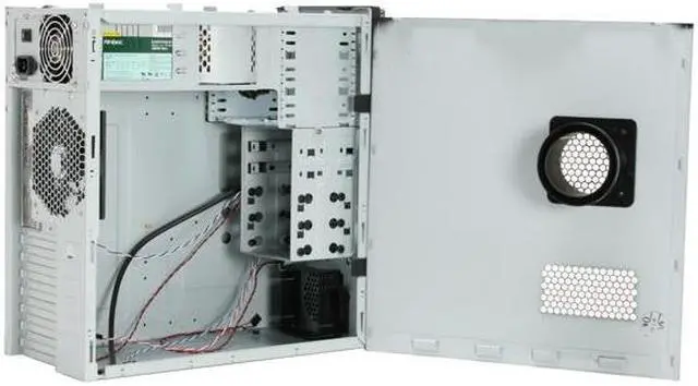 Alt view image 8 of 15 - Antec NSK4480 Black/ Silver 0.8mm cold-rolled steel construction ATX Mid Tower Computer Case 380W Power Supply