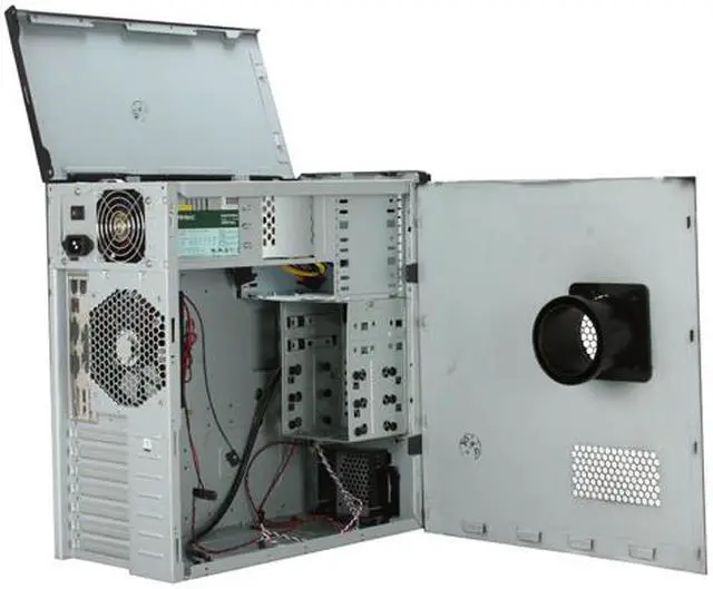 Alt view image 5 of 11 - Antec NSK4480B Black 0.8mm cold-rolled steel construction ATX Mid Tower Computer Case 380W Power Supply