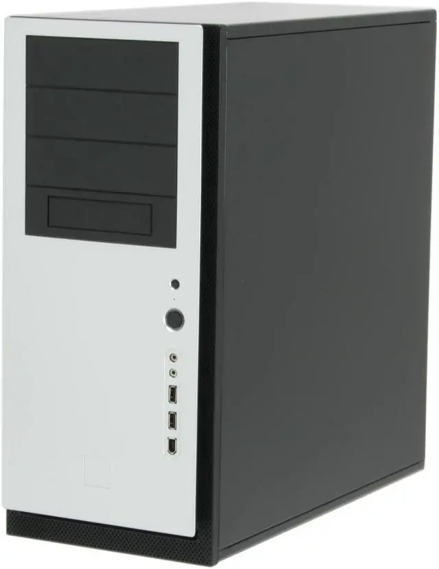 Alt view image 2 of 16 - Antec NSK6580 Black/ Silver 0.8mm cold-rolled steel construction ATX Mid Tower Computer Case 430W Power Supply