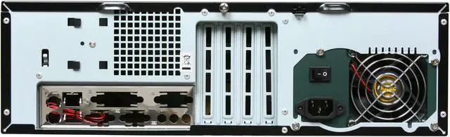 Alt view image 7 of 8 - Antec New Solution NSK2480 Black/Silver 0.8mm cold-rolled steel Micro ATX Desktop Computer Case 380W Power Supply
