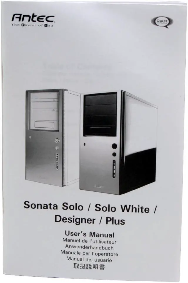 Alt view image 13 of 14 - Antec Sonata Plus 550 Black/ Silver Steel ATX Mid Tower Computer Case 550W Power Supply