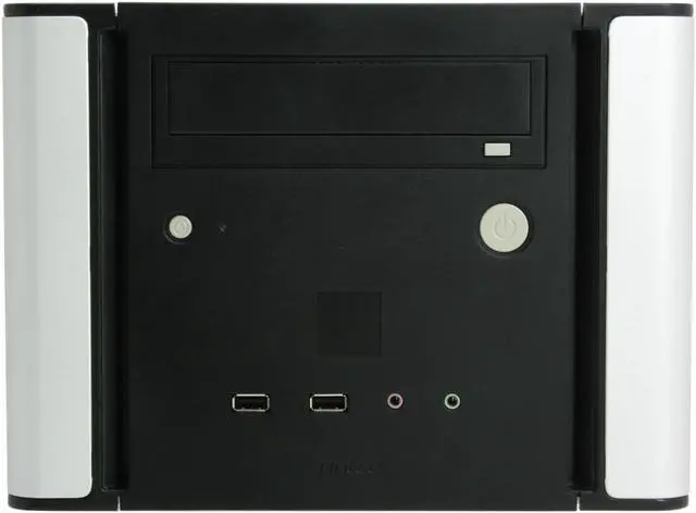 Alt view image 3 of 18 - Antec NSK1380 Black/ Silver Steel MicroATX Cube Computer Case 350W Power Supply