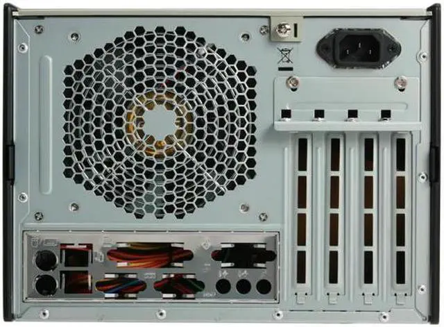 Alt view image 7 of 18 - Antec NSK1380 Black/ Silver Steel MicroATX Cube Computer Case 350W Power Supply