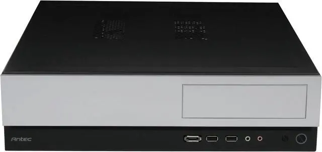 Alt view image 2 of 11 - Antec NSK1480 Black / Silver Steel Micro ATX Desktop Computer Case 350W 80 PLUS Certified Power Supply