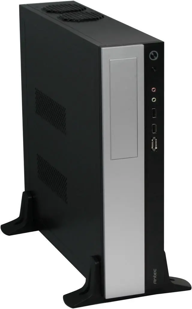 Alt view image 8 of 11 - Antec NSK1480 Black / Silver Steel Micro ATX Desktop Computer Case 350W 80 PLUS Certified Power Supply
