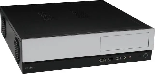 Alt view image 3 of 11 - Antec NSK1480 Black / Silver Steel Micro ATX Desktop Computer Case 350W 80 PLUS Certified Power Supply