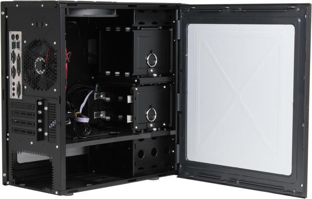 Alt view image 6 of 12 - Antec Mini P180 Black Steel Micro ATX Mini Tower Computer Case