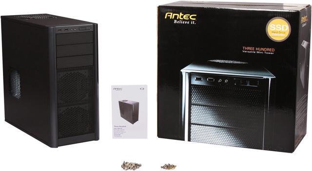 Alt view image 9 of 9 - Antec Three Hundred Black Steel ATX Mid Tower Computer Case