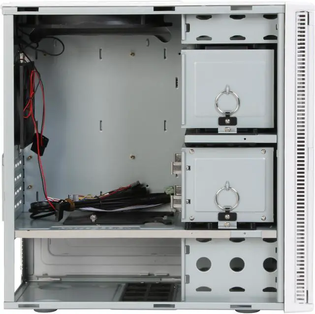 Alt view image 4 of 8 - Antec Mini P180 White Steel MicroATX Mini Tower Computer Case