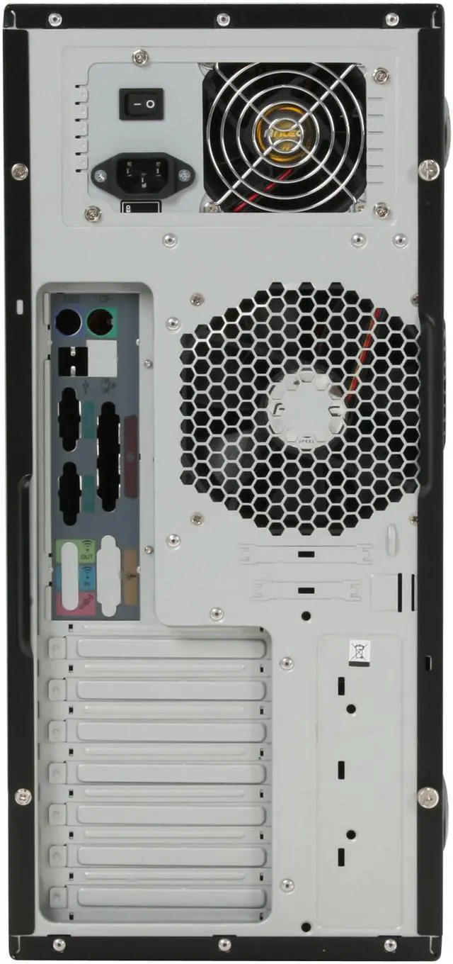 Alt view image 10 of 11 - Antec NSK6580B Black 0.8mm cold-rolled steel ATX Mid Tower Computer Case 430 Watts 80 PLUS Power Supply