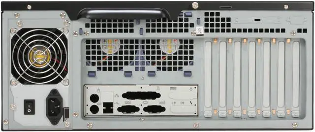 Alt view image 8 of 14 - Antec 4U22EPS650 4U Rackmount Server Case 650W 6 External 5.25" Drive Bays
