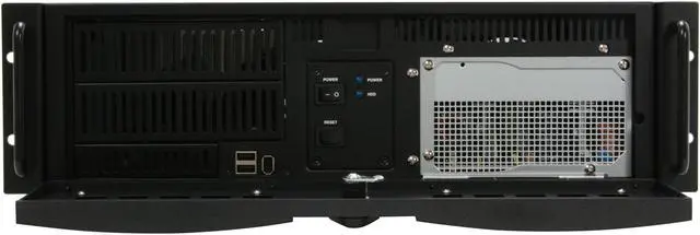 Alt view image 4 of 12 - Antec Take 3 + 650 Black 3U Rackmount Server Case 650W Power Supply 2 External 5.25" Drive Bays