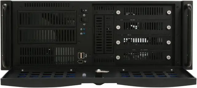 Alt view image 4 of 11 - Antec Take 4 + 650 4U Rackmount Server Case 650W Power Supply 2 External 5.25" Drive Bays