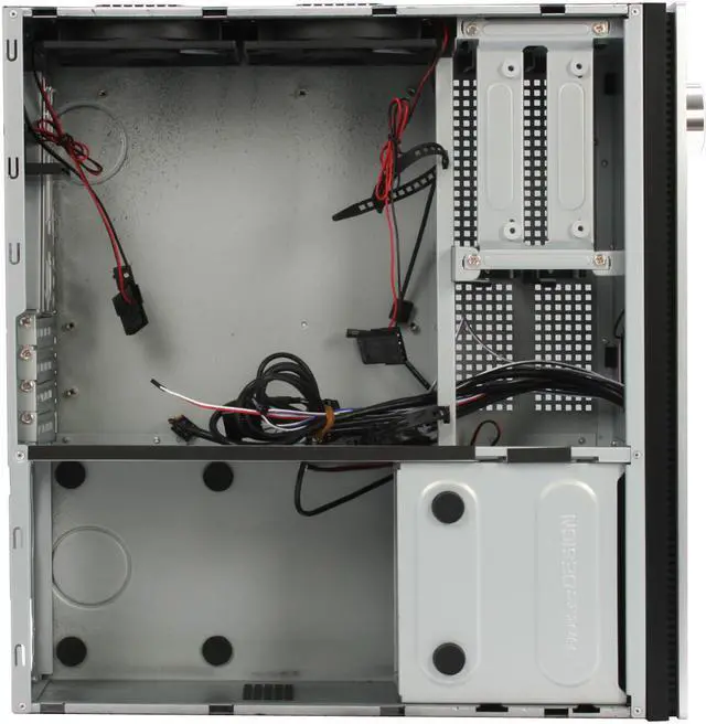 Alt view image 8 of 12 - Antec Silver Aluminum / Steel Fusion Remote Micro ATX Media Center / HTPC Case