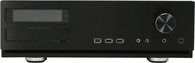 Alt view image 2 of 12 - Antec Black Aluminum / Steel Fusion Remote Black Micro ATX Media Center / HTPC Case