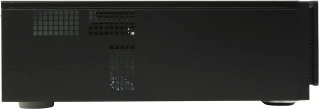 Alt view image 6 of 12 - Antec Black Aluminum / Steel Fusion Remote Black Micro ATX Media Center / HTPC Case