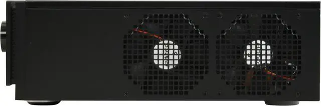 Alt view image 8 of 12 - Antec Black Aluminum / Steel Fusion Remote Black Micro ATX Media Center / HTPC Case