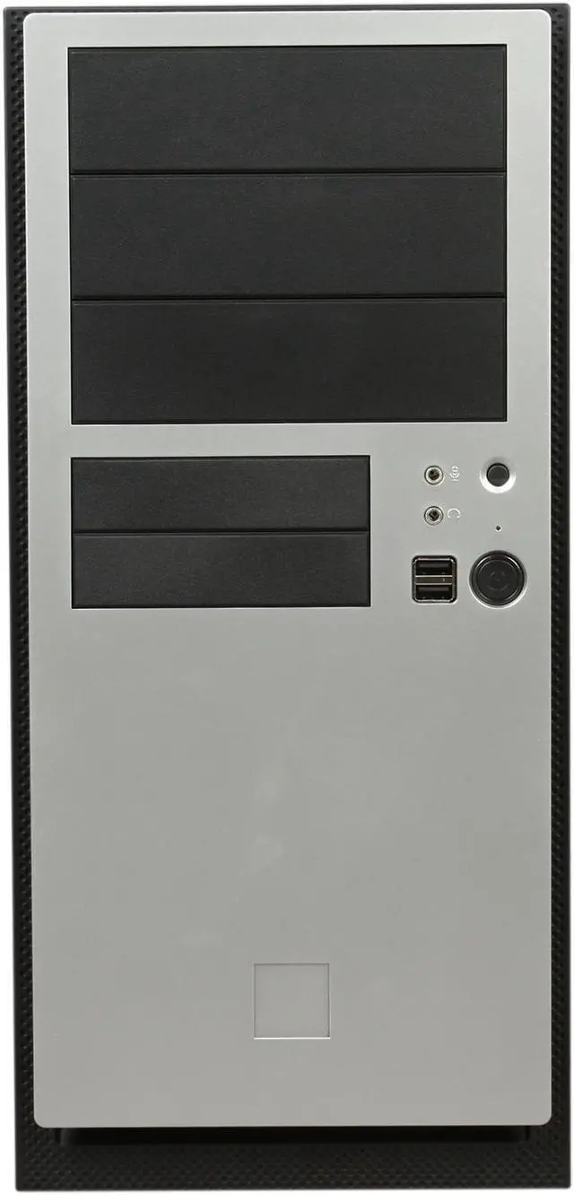 Alt view image 2 of 9 - Antec NSK 4480 II Black & Silver 0.8mm cold rolled steel ATX Mid Tower Computer Case EarthWatts 380W Power Supply