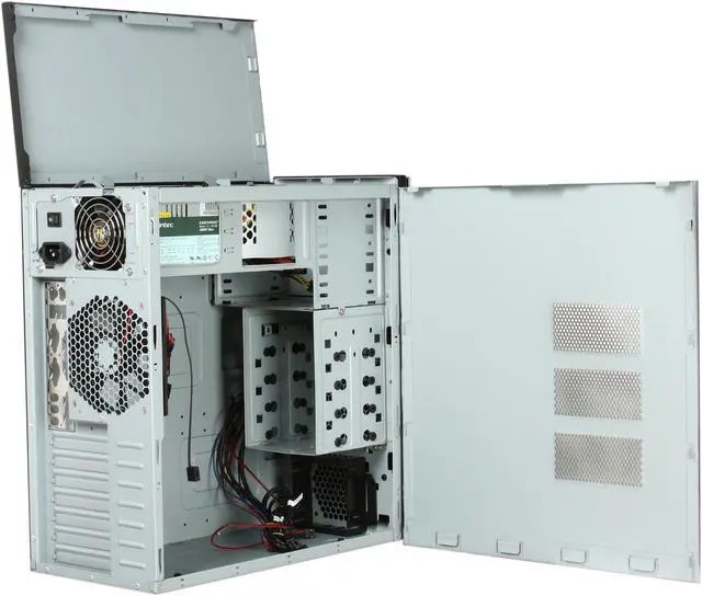 Alt view image 5 of 9 - Antec NSK 4480 II Black & Silver 0.8mm cold rolled steel ATX Mid Tower Computer Case EarthWatts 380W Power Supply