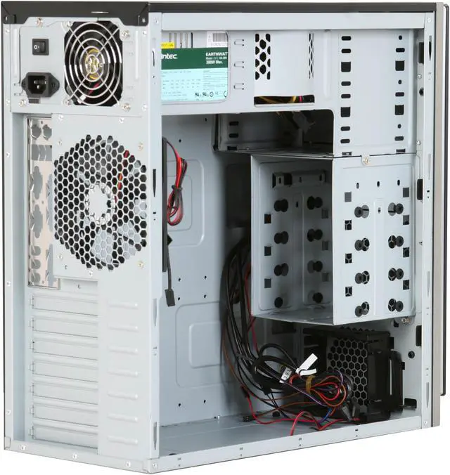 Alt view image 8 of 11 - Antec NSK 4480B II Black 0.8mm cold rolled steel for chassis durability ATX Mid Tower Computer Case EarthWatts 380W Power Supply