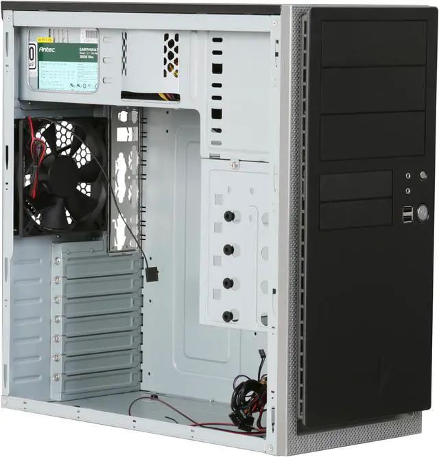 Alt view image 10 of 11 - Antec NSK 4480B II Black 0.8mm cold rolled steel for chassis durability ATX Mid Tower Computer Case EarthWatts 380W Power Supply