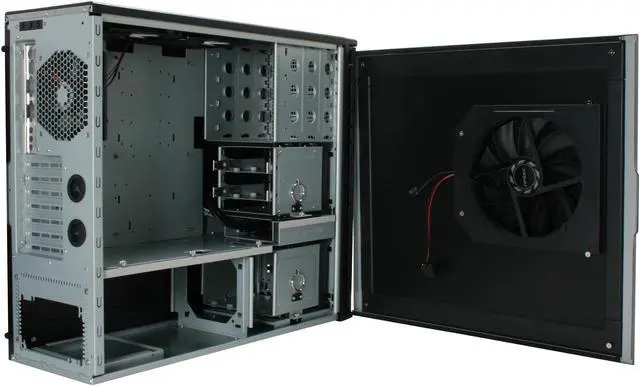 Alt view image 6 of 11 - Antec P193 Gunmetal Gray Aluminum / Steel / Plastic ATX Mid Tower Computer Case