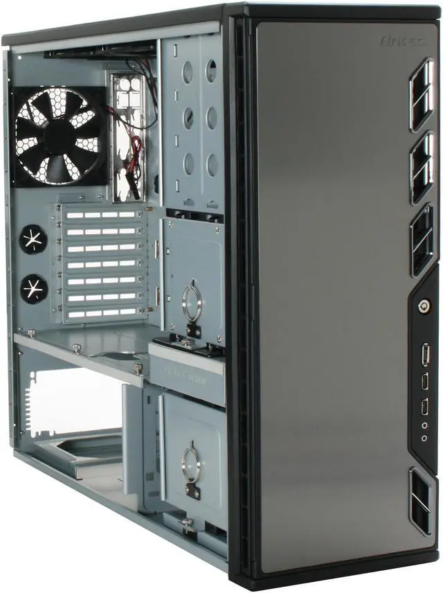 Alt view image 9 of 11 - Antec P193 Gunmetal Gray Aluminum / Steel / Plastic ATX Mid Tower Computer Case