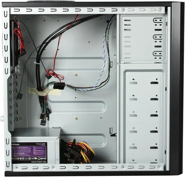 Alt view image 6 of 8 - Antec Three Hundred + BP430 Black Steel ATX Mid Tower Computer Case 430W Power Supply