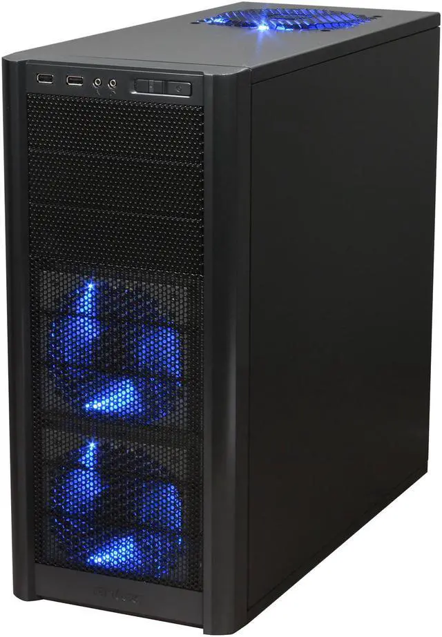 Alt view image 3 of 10 - Antec Three Hundred Illusion Black Steel ATX Mid Tower Computer Case