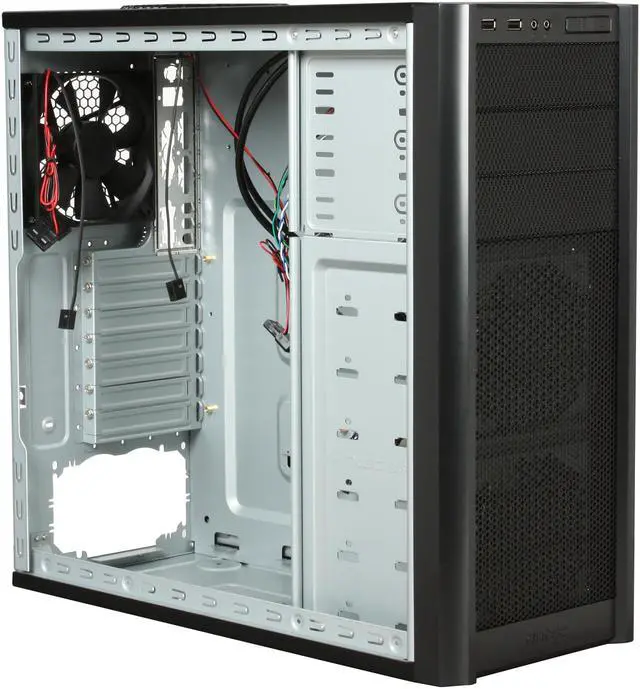 Alt view image 7 of 10 - Antec Three Hundred Illusion Black Steel ATX Mid Tower Computer Case