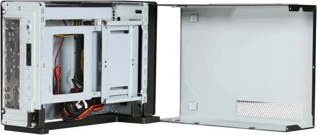 Alt view image 5 of 10 - Antec ISK 300-65 Black Steel Mini-ITX Desktop Computer Case 65W Power Supply