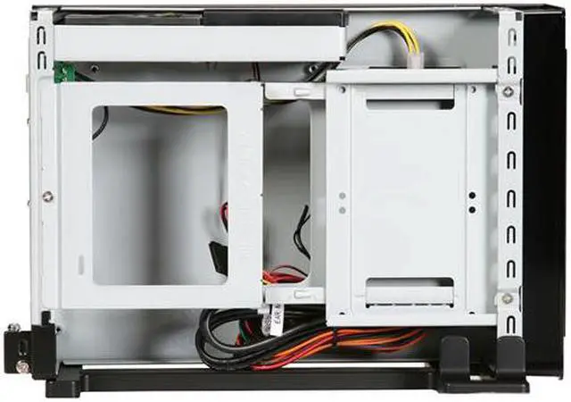 Alt view image 6 of 10 - Antec ISK 300-65 Black Steel Mini-ITX Desktop Computer Case 65W Power Supply