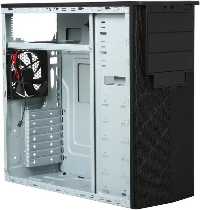 Alt view image 7 of 9 - Antec VSK-2000 Black Steel ATX Mid Tower Computer Case