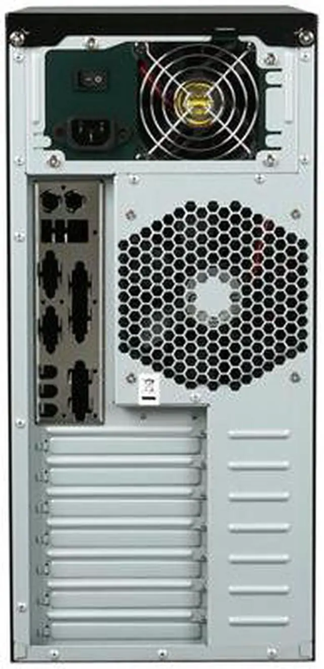 Alt view image 8 of 9 - Antec NSK 4482 Black / Silver 0.8mm cold rolled steel ATX Mid Tower Computer Case 380W Power Supply