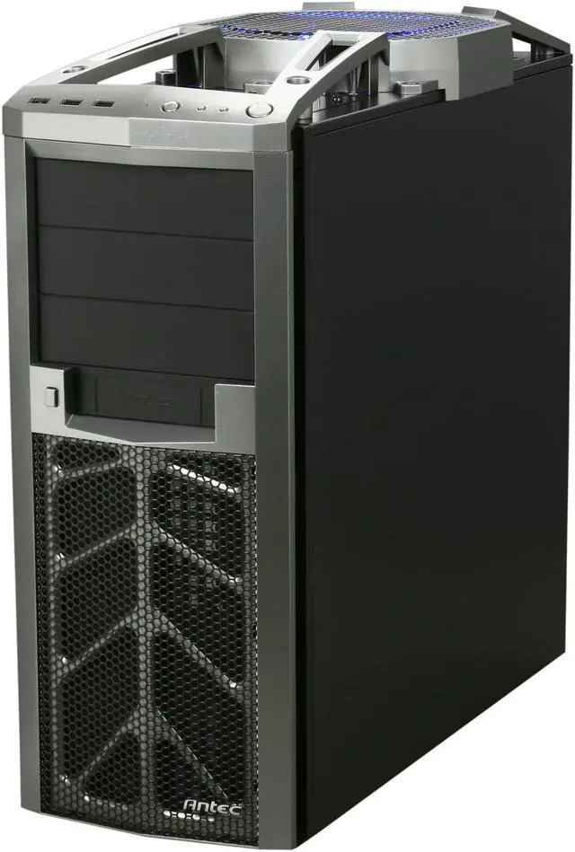 Alt view image 3 of 10 - Antec Six Hundred Black / Silver ATX Mid Tower Computer Case